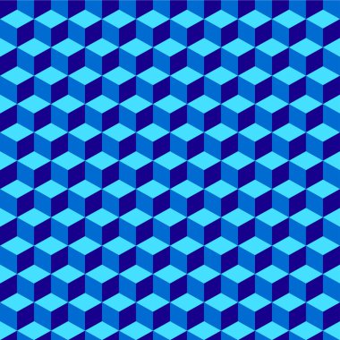 Mavi geometrik birim Dikişsiz desen arka plan 001