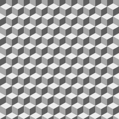 Gri geometrik birim Dikişsiz desen arka plan 001