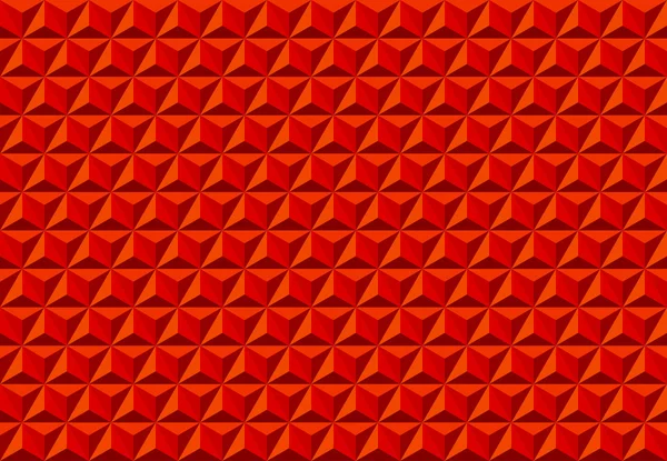 三角形の抽象的なテクスチャのシームレスなパターン赤 — ストックベクタ