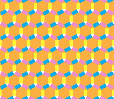 Renkli, soyut, dikişsiz desen