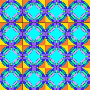 Renkli daire soyut Seamless Modeli