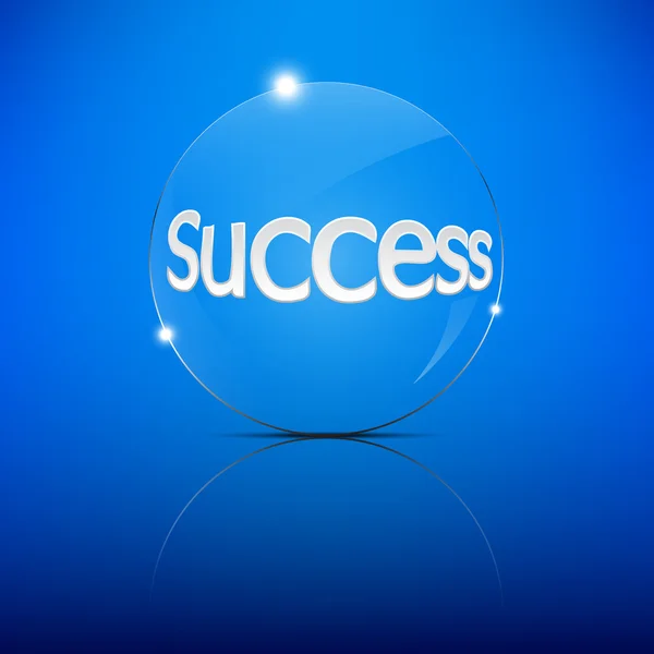 Success Focus Convex Len — Stock Vector