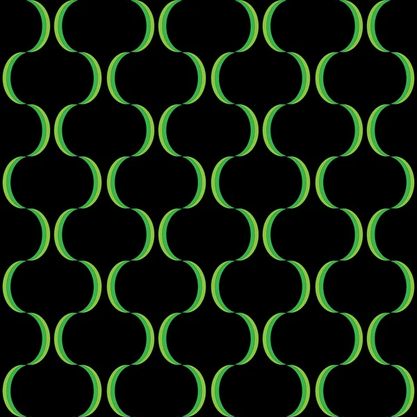 Абстрактна зелена крива смуги Безшовний візерунок — стоковий вектор