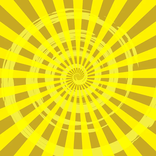 Абстрактный лучевой фон желтый — стоковый вектор