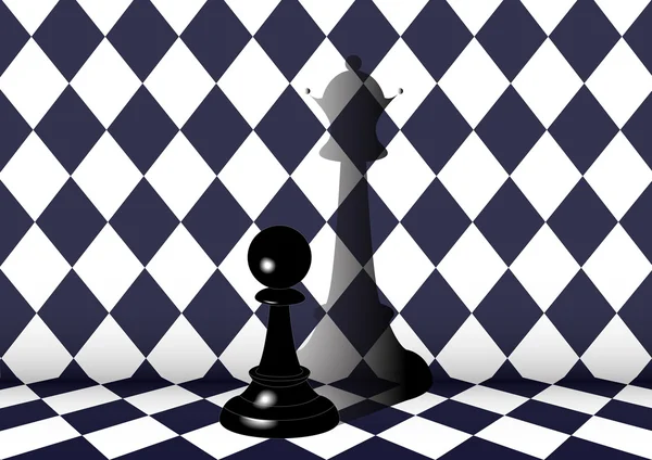 The dream of pawns — Stockvector