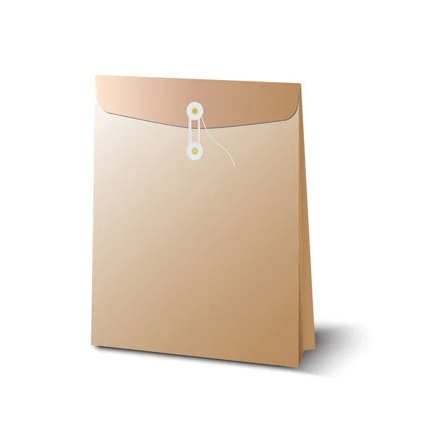 Brown envelope A4 — Stock Vector