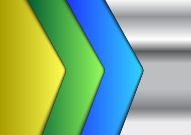 Metalik renkli Infographic arka plan