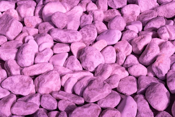 Superfície Plana Forrada Com Pedras Arredondadas Soltas Cor Rosa — Fotografia de Stock