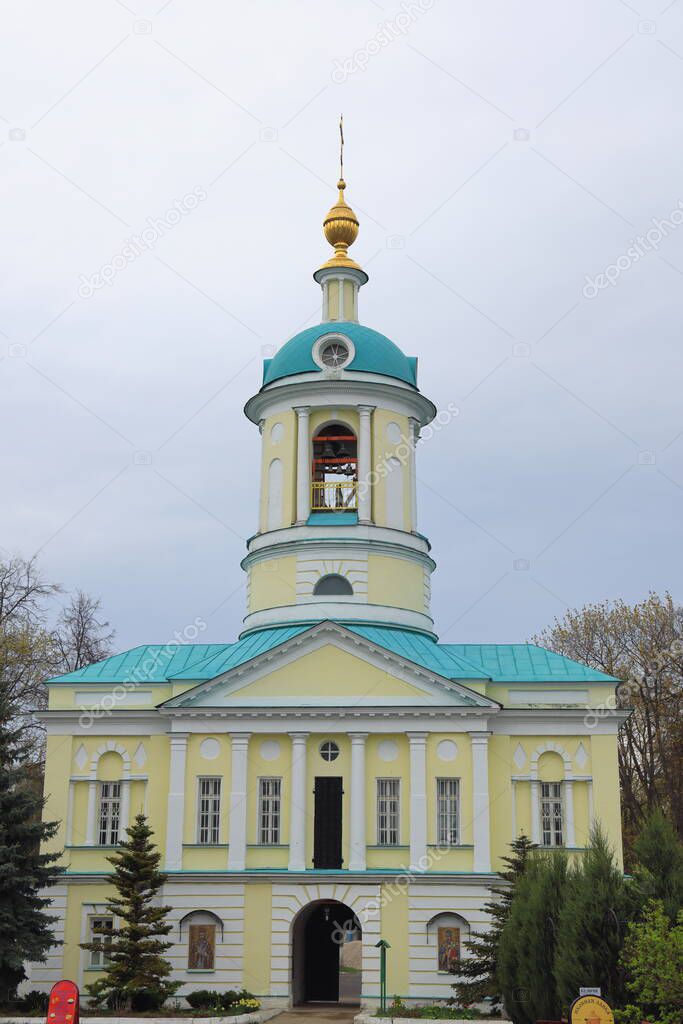 Gate Church of Demetrius of Rostov in the Catherine Monastery, Moscow Region, May, 2021