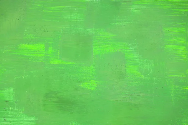 Великі Штрихи Зеленої Фарби Різних Відтінках Плоскій Поверхні Яскравий Фон — стокове фото