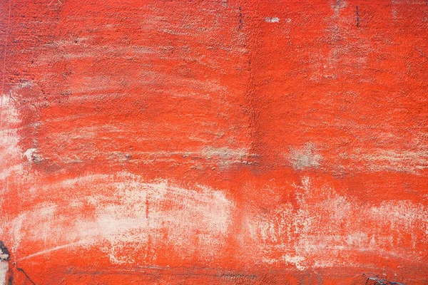 Rough Plastered Sloppy Painted Old Brick Wall Background Stock Image