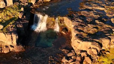 Doğu İzlanda 'daki Xi Dağları' nın hava manzarası.