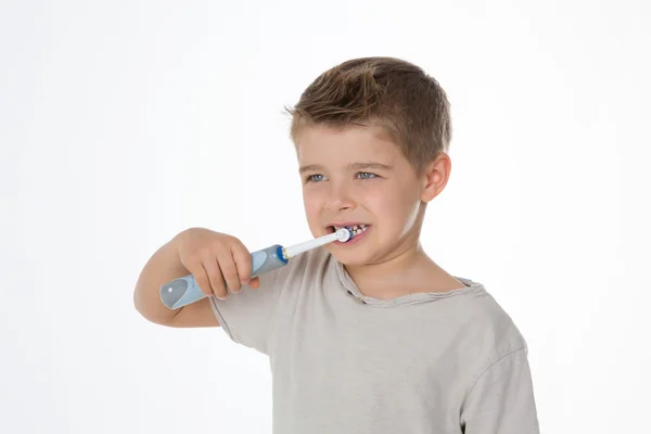 I like cleaning my teeth — Stock Photo, Image