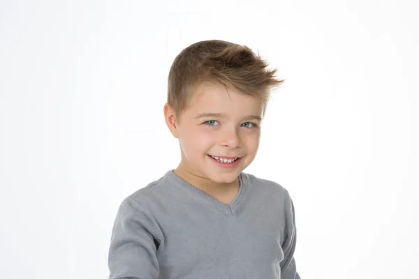 Isolated clever kid — Stock Photo, Image