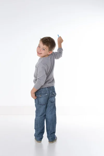 Sonriente niño agradable — Foto de Stock