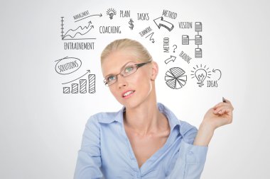 İskandinav kız iş düşünüyorsun