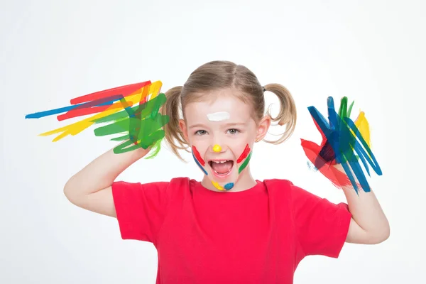 Esboços coloridos de menina — Fotografia de Stock