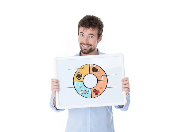 genç gülümseyen adam holding yönetim kurulu resimler gıda