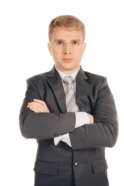 Business man in suit standing — Stock Photo, Image
