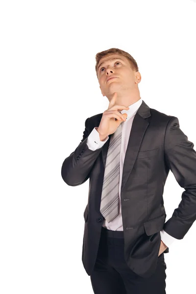 Business man in suit standing — Stock Photo, Image