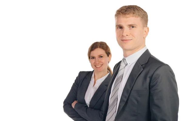 Due persone in giacca e cravatta — Foto Stock