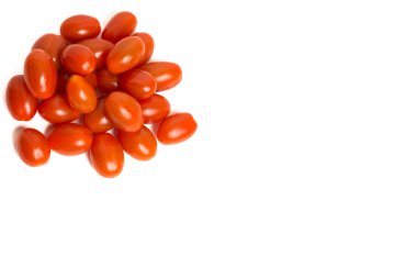 Beyaz arka plan, kiraz domates