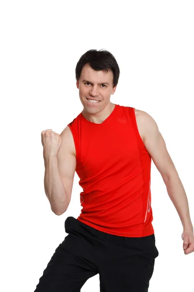 Sporty man isolated — Stock Photo, Image