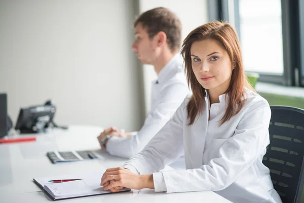 Medical consultation with two doctor — Stock Photo, Image