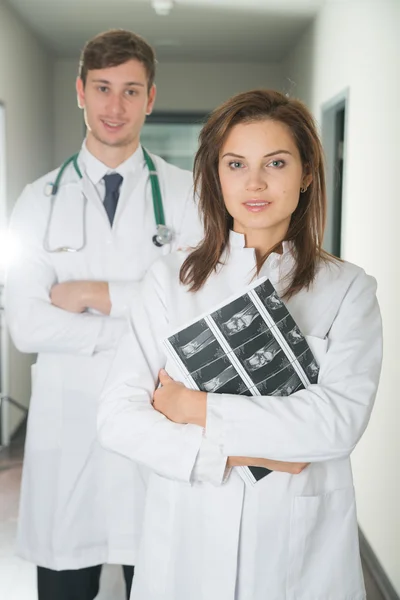 Due medici al clini — Foto Stock