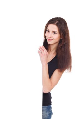 boş ad ile çekici kız