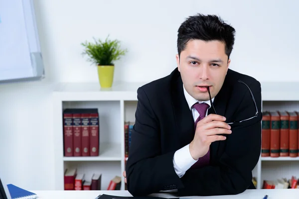 Attractive business man in office — Stock Photo, Image