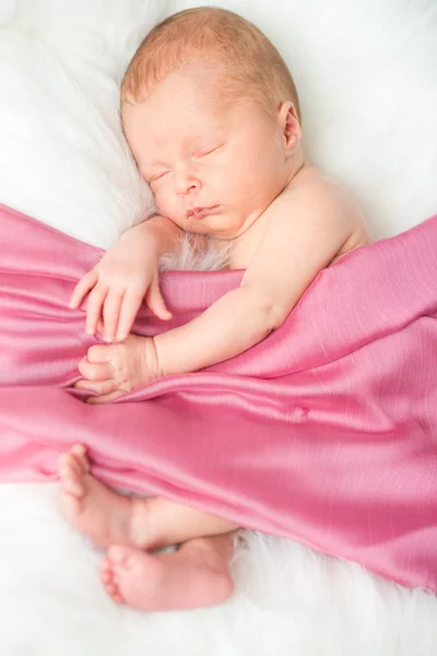 Newborn baby sleeping — Stock Photo, Image