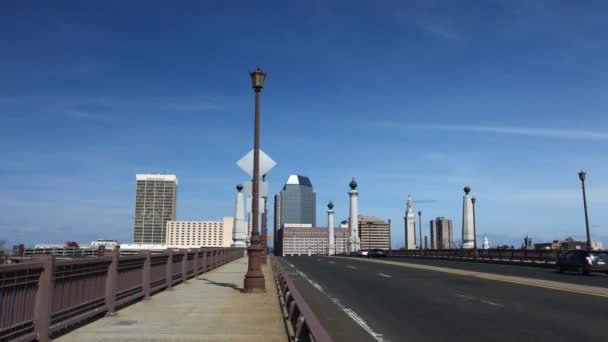 Timelapse del horizonte de Springfield, Massachusetts — Vídeo de stock