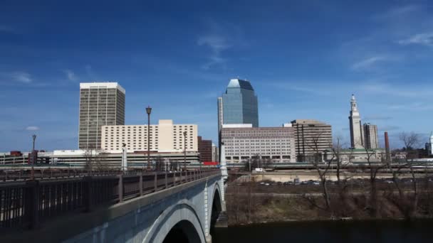 Timelapse del centro de Springfield, Massachusetts — Vídeo de stock