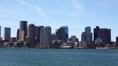 Timelapse Boston şehir merkezi ve liman