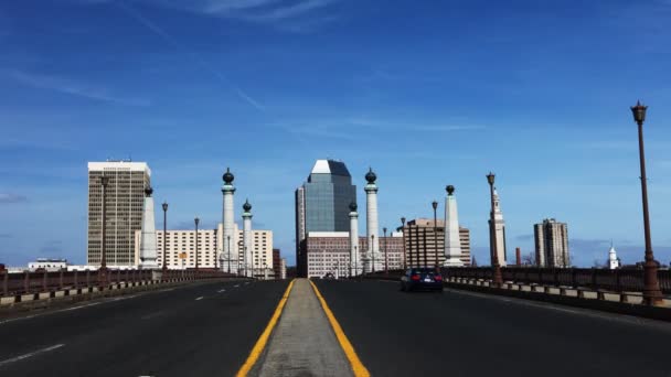 Timelapse del horizonte de Springfield, Massachusetts — Vídeo de stock