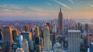 Manhattan'ın kalbinde gece Timelapse