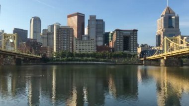 Pittsburgh şehir merkezinin görünümü