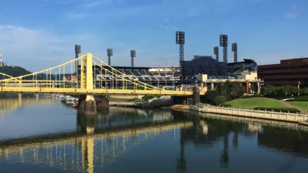 PNC Park, casa dos Piratas de Pittsburgh — Vídeo de Stock