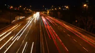 4k Ultrahd Timelapse gece trafik Toronto, Kanada