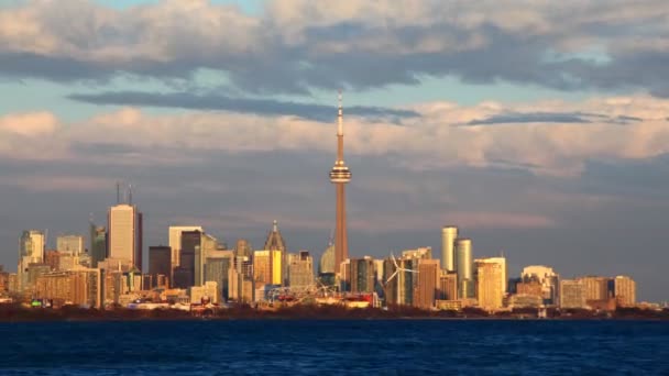 4 к Ultrahd сутінки timelapse центру міста Торонто — стокове відео