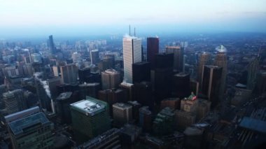 4 k Ultrahd dan gün gece Toronto şehir merkezinde