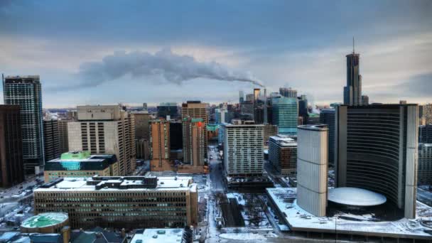 4K UltraHD Timelapse vista da prefeitura de Toronto, Canadá — Vídeo de Stock