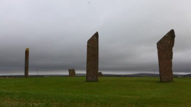 4k Stenness, Orkney Ultrahd Timelapse duran taş