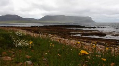 4 k Ultrahd Timelapse Warbeth Beach, Orkney, İskoçya