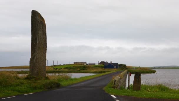 4K UltraHD Timelapse of the Watch Stone, Orkney, Escócia — Vídeo de Stock