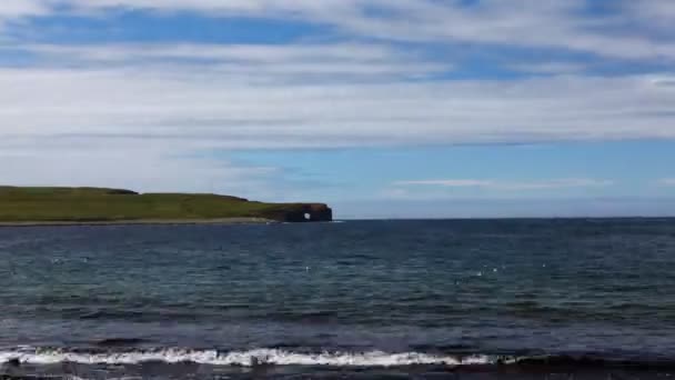 4K UltraHD Bay of Skaiil and the Hole of Roe, Orkney — Stock Video
