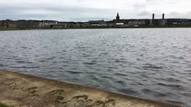4k Ultrahd görünümü Kirkwall Harbor, Orkney, İskoçya