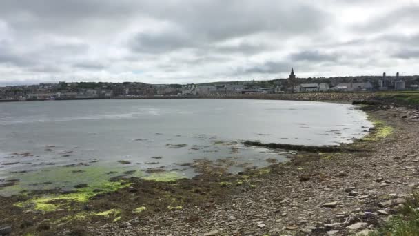 4K UltraHD Vista de Kirkwall, Orkney, Escócia — Vídeo de Stock