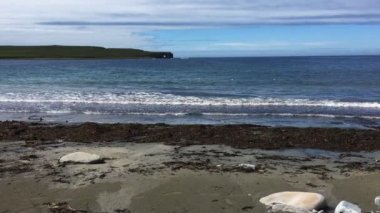 4 k Ultrahd manzara deliğin Roe, Bay Skaiil, Orkney